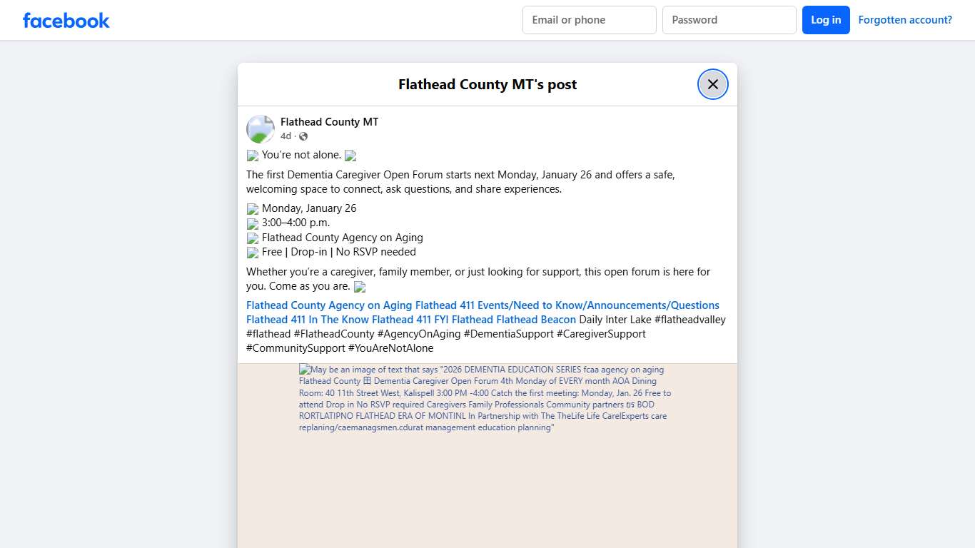 💙 You’re not alone. 💙 The first... - Flathead County MT Facebook